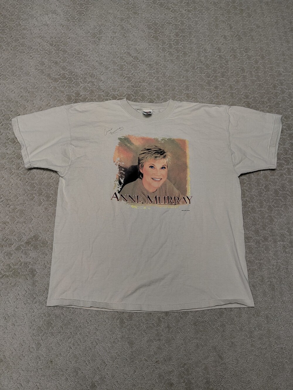 2001 Anne Murray What A Wonderful World Autographed Shirt
